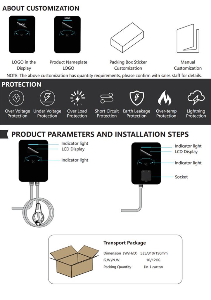 11kw ev charger-transport package